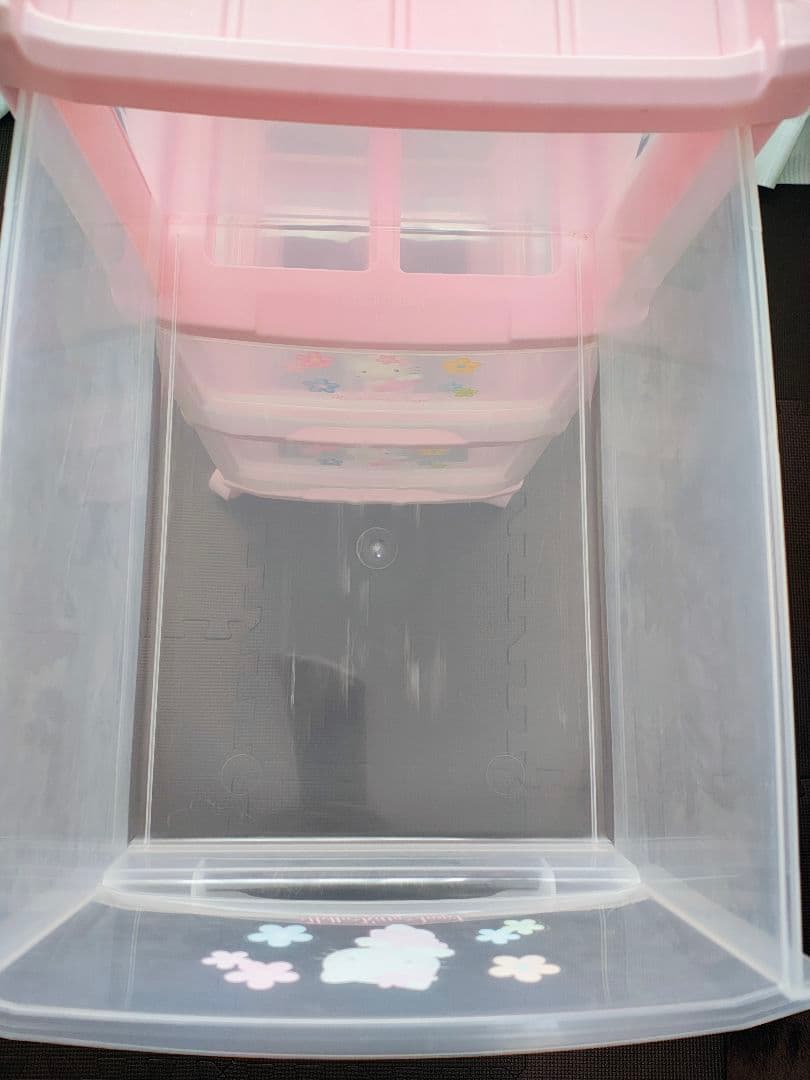 【希少品】ハローキティ　衣装ケース　収納ケース　ピンク