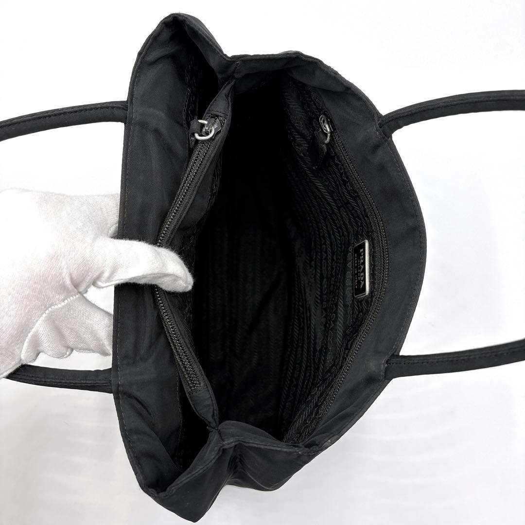 PRADA プラダ トートバッグ ハンドバッグ 三角ロゴ ナイロン ブラック