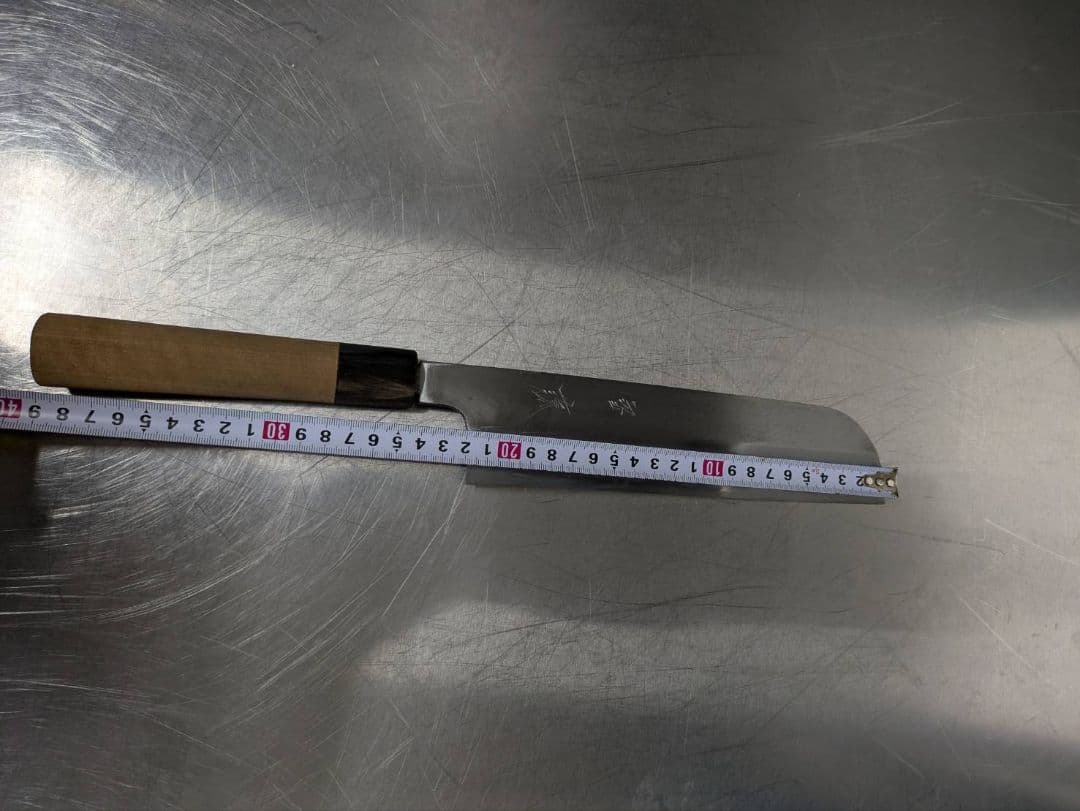 菜切り包丁 ステンレス製 木製ハンドル 約39cm