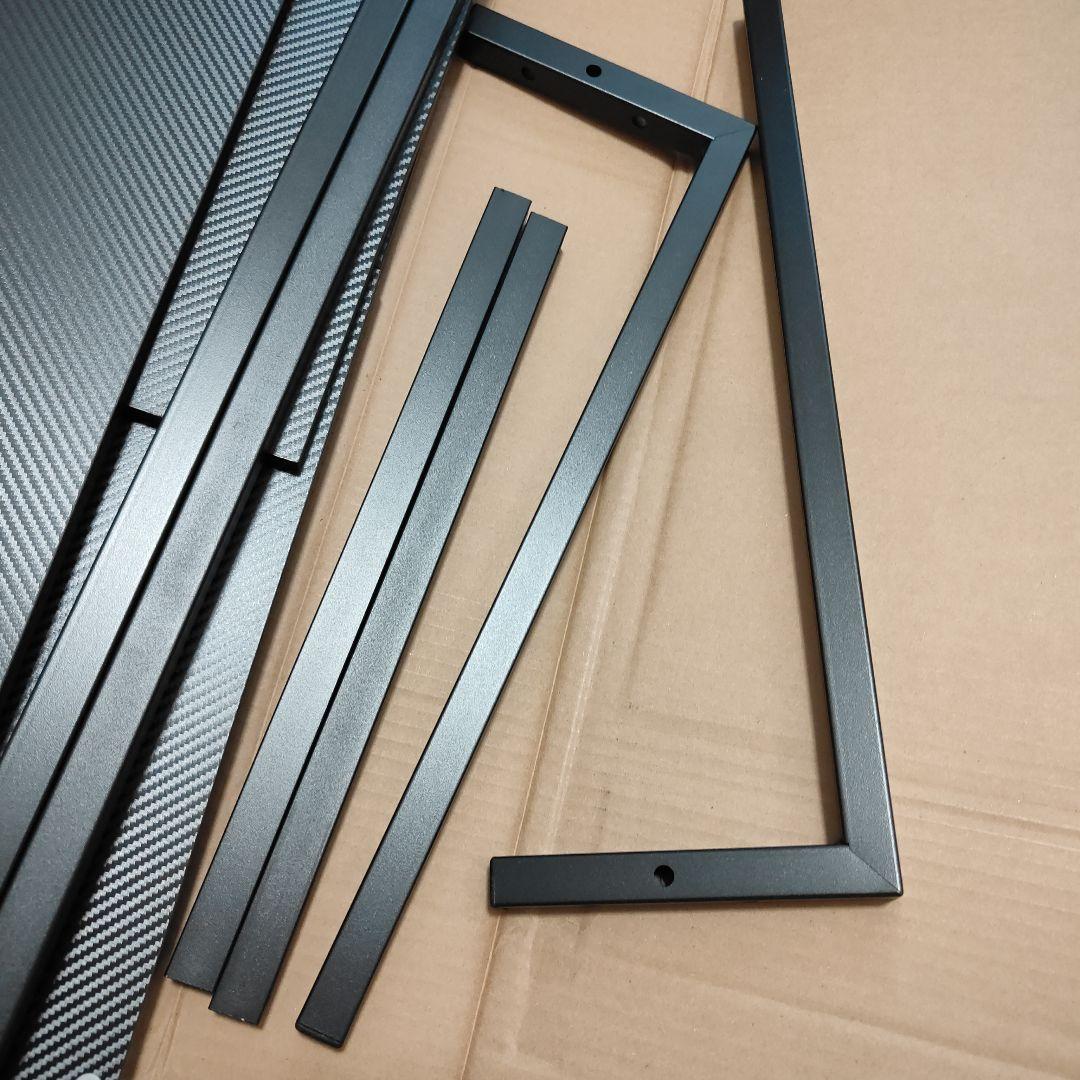 パソコンデスク 幅120cm ゲーミングデスク ラック＆コンセント付き