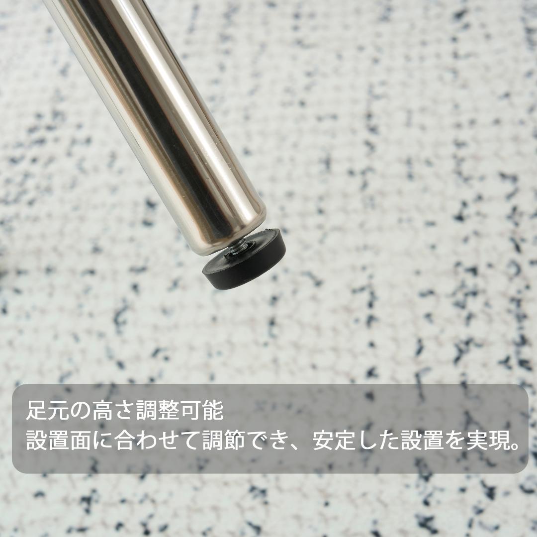 【クリア】二段オーバルコーヒーテーブル 強化ガラス天板+MDF収納棚