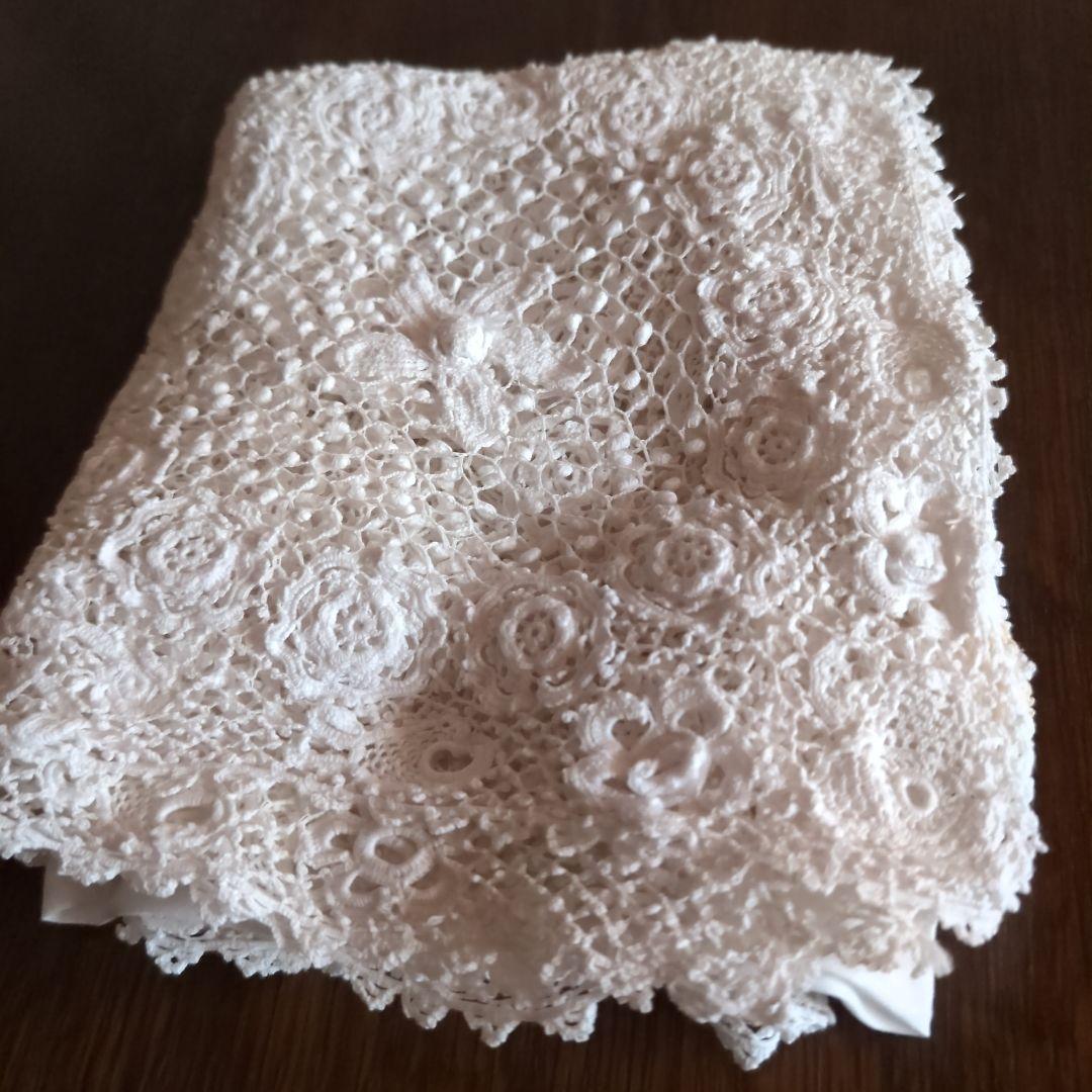 アンティークレース生地 テーブルクロス