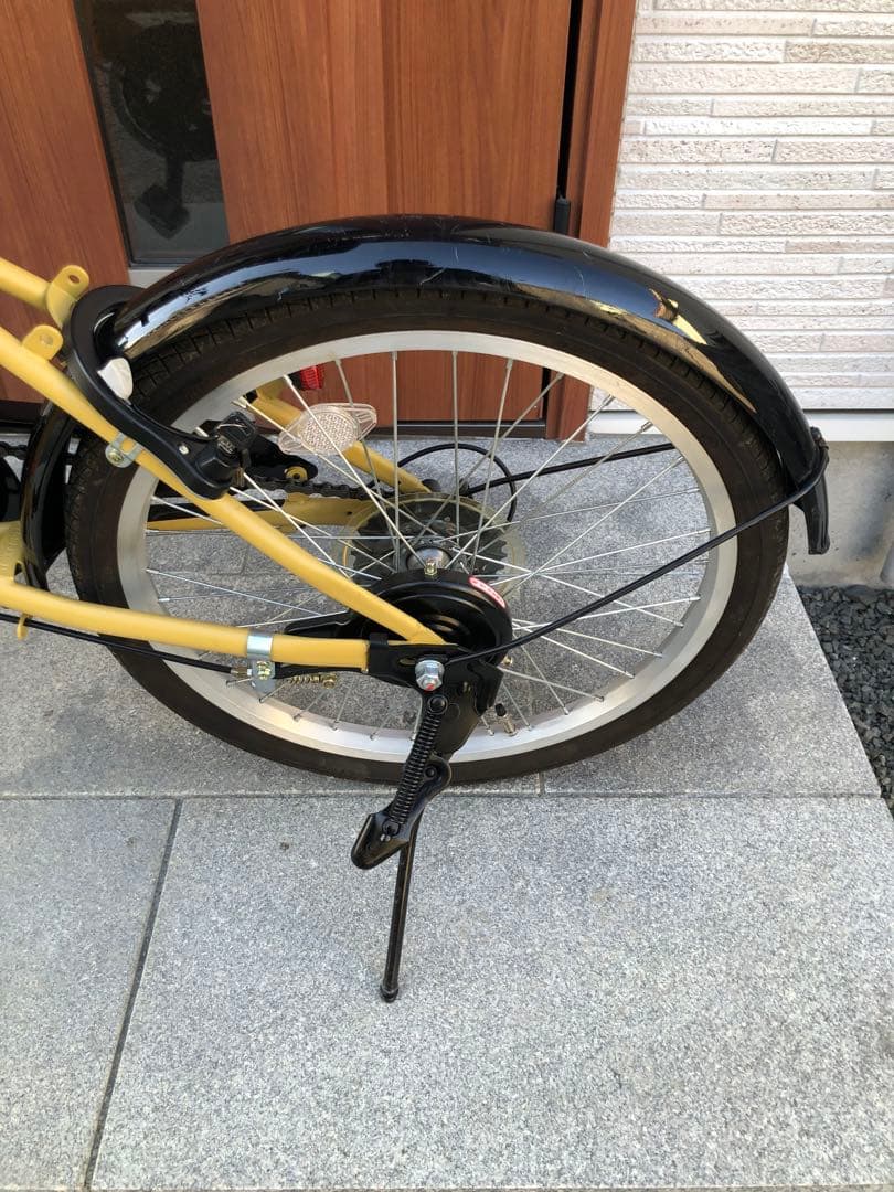 Crew 折り畳み自転車　ギア　ライト　鍵　前バスケット付き　20インチ