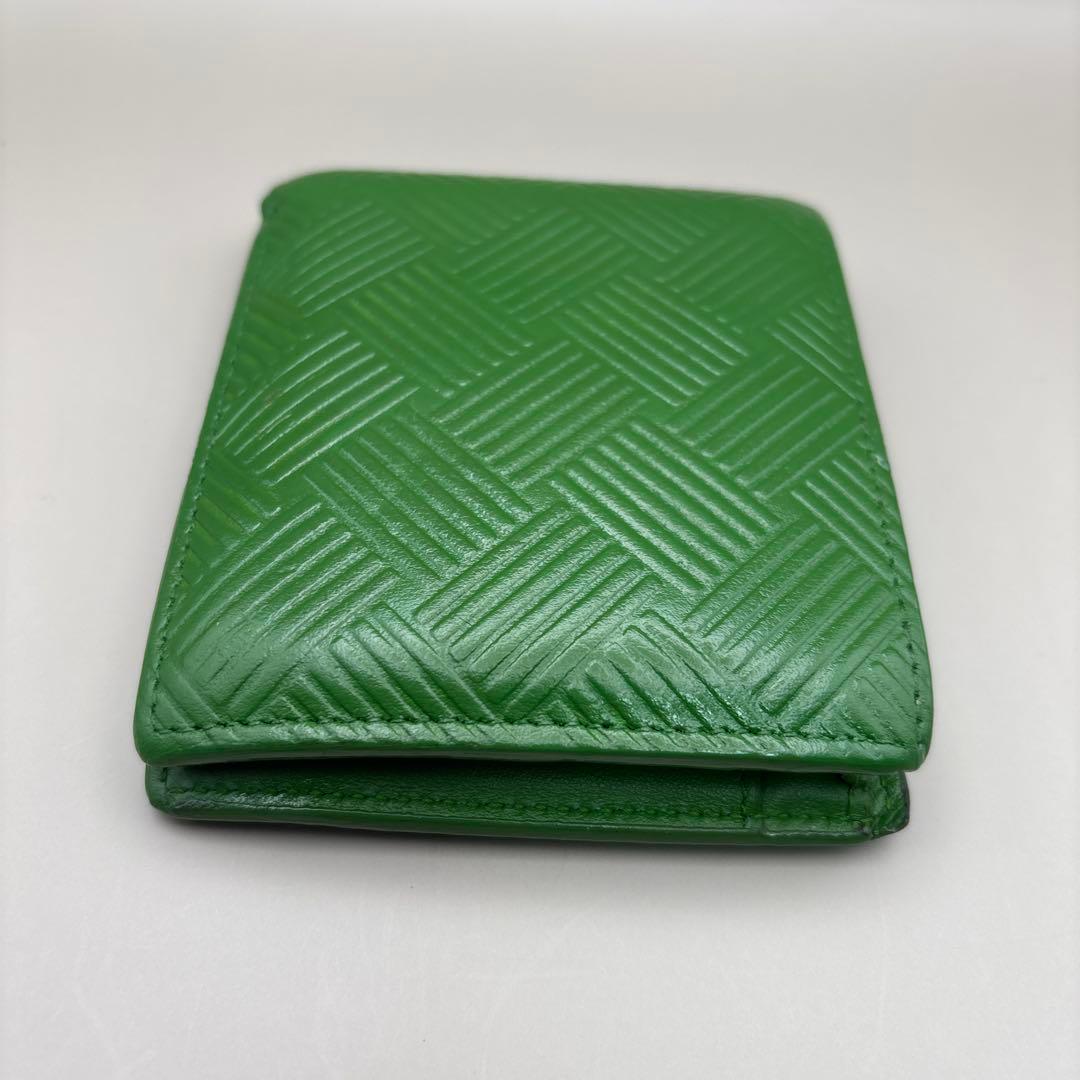 ◆正規品◆近年モデルボッティガヴェネタ二つ折りサイフグリーン