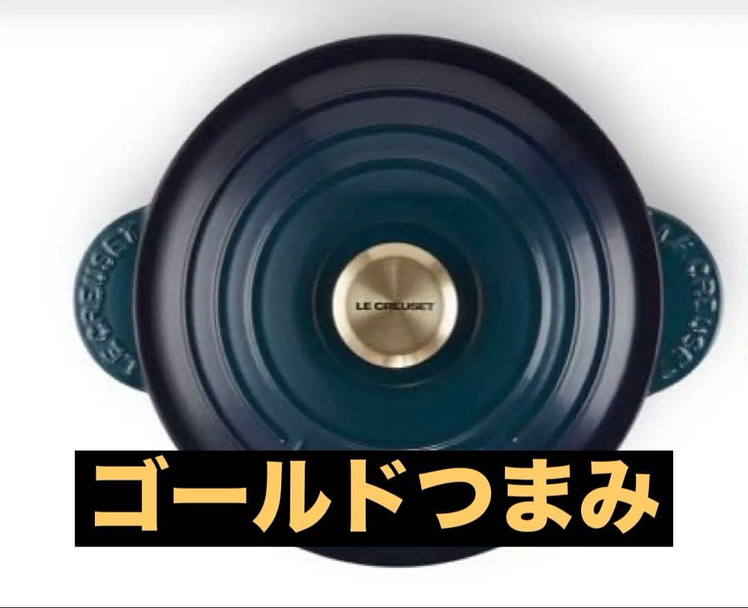 ルクルーゼ　新品未使用ココット・エブリィ 20アガベ （ライトゴールドツマミ）