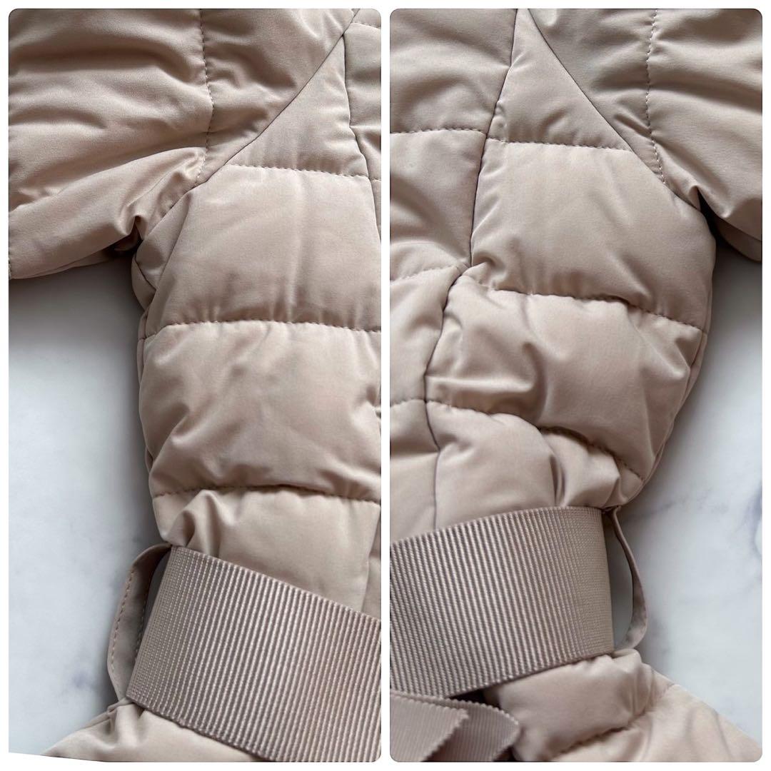 ストロベリーフィールズ 25AW エアリータフタ美シルエットダウンコート