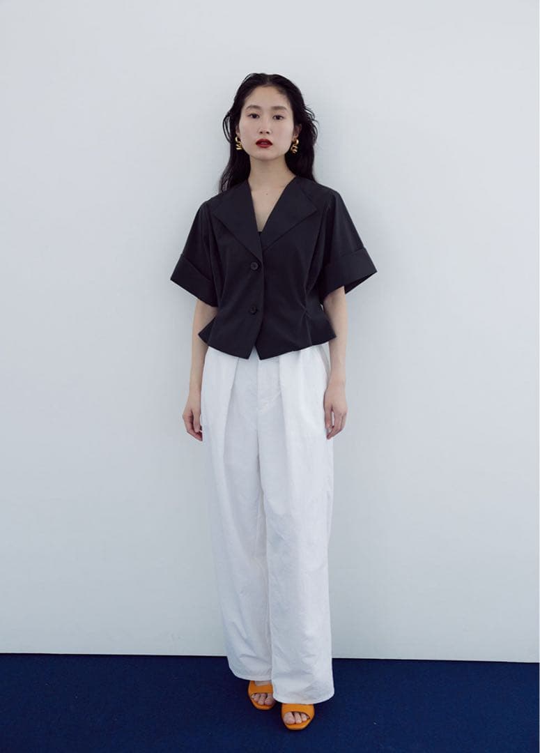 MEER. オープンカラーショートシャツ