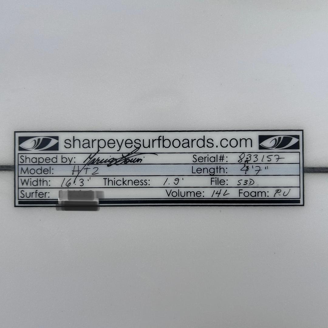 シャープアイサーフボード　キッズ　子供用　中古サーフボード　4.7