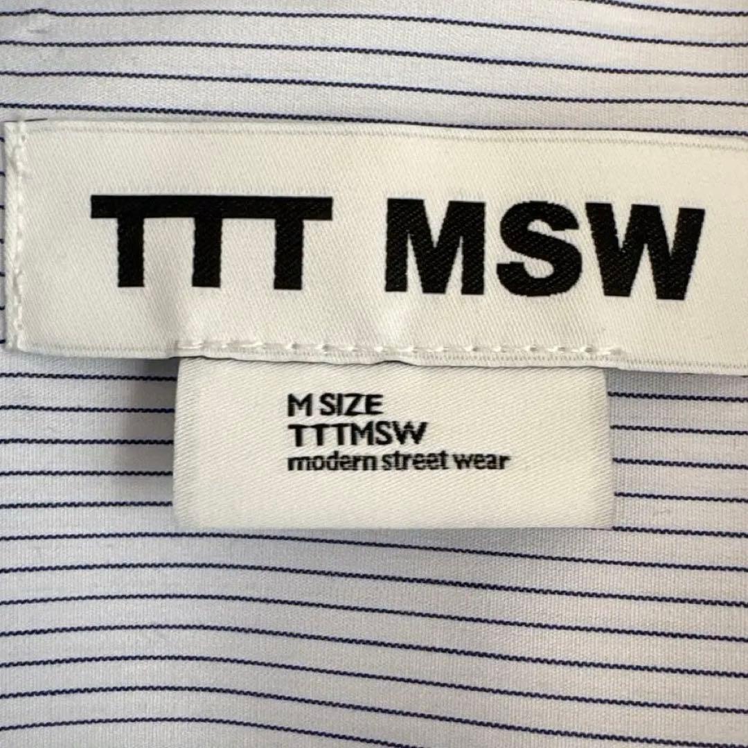 トップス TTT MSW Regular collar shirt stripe/w M