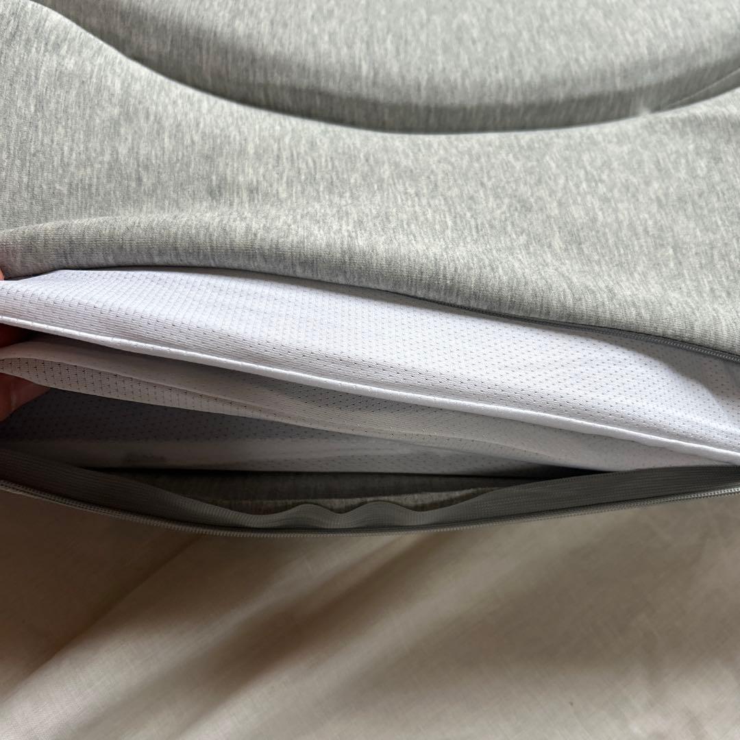 【美品】SurvaQ サバキューダブル枕【DP01-SA】と替え枕カバー(夏用)