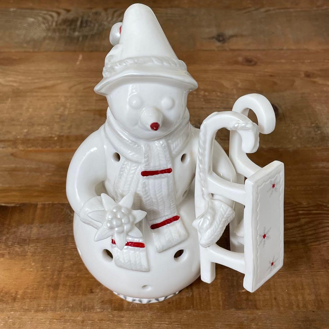 Villeroy&Boch スノーマン キャンドルスタンド 雪だるま 置物