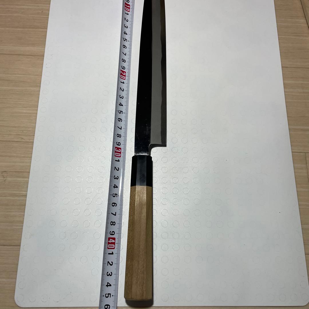 一竿子忠綱　柳刃 青鋼 鞘付き　未使用品