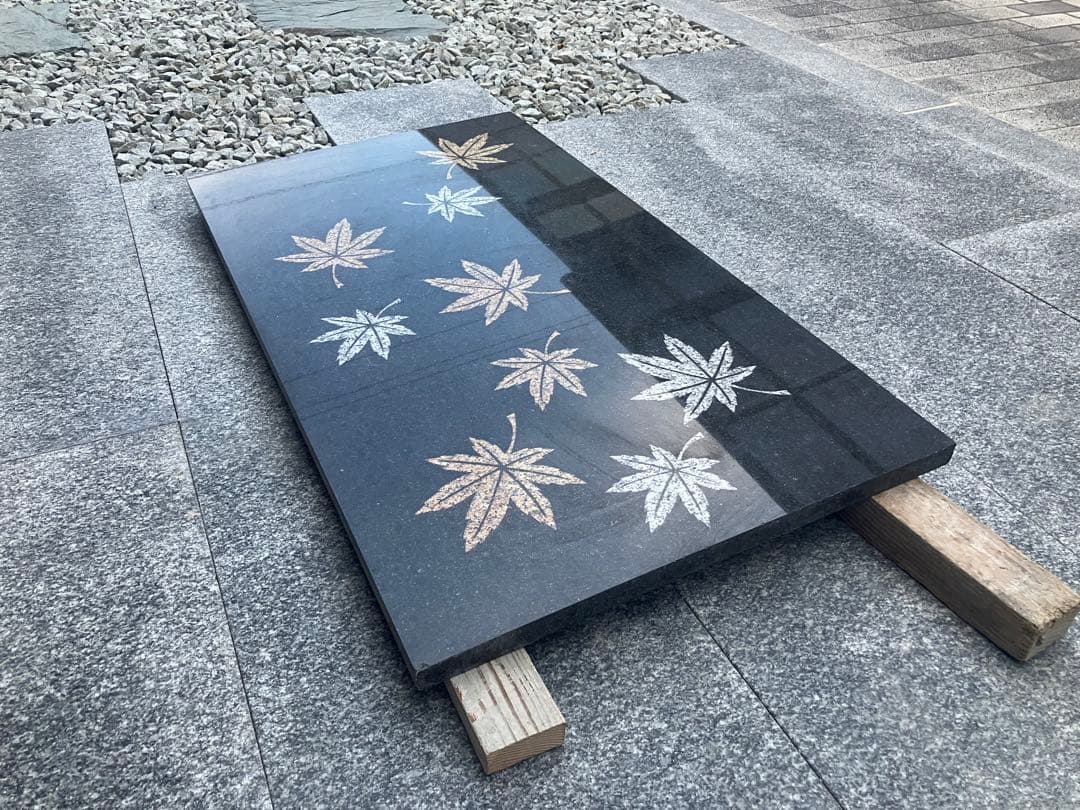 大理石プレート　天然石プレート　飾り台　飾りプレート　アート