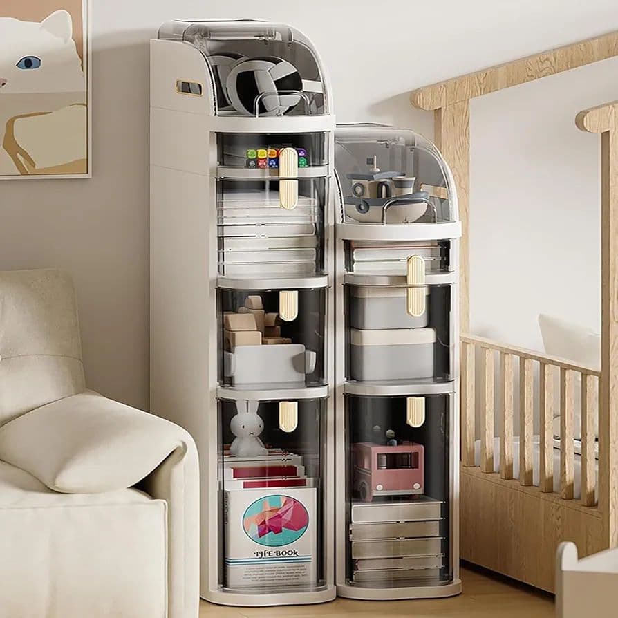 バスルーム キャビネット 5段 収納 引き出し 棚 スリム