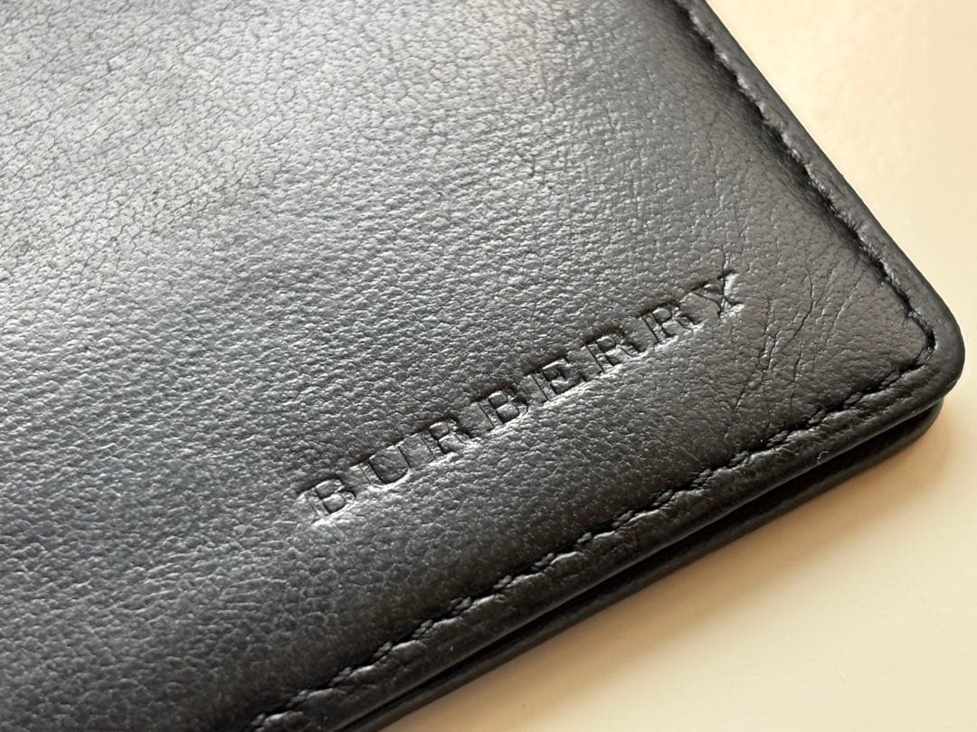 BURBERRY/レザー/ウォレット/マネークリップ/カードケース/バーバリー