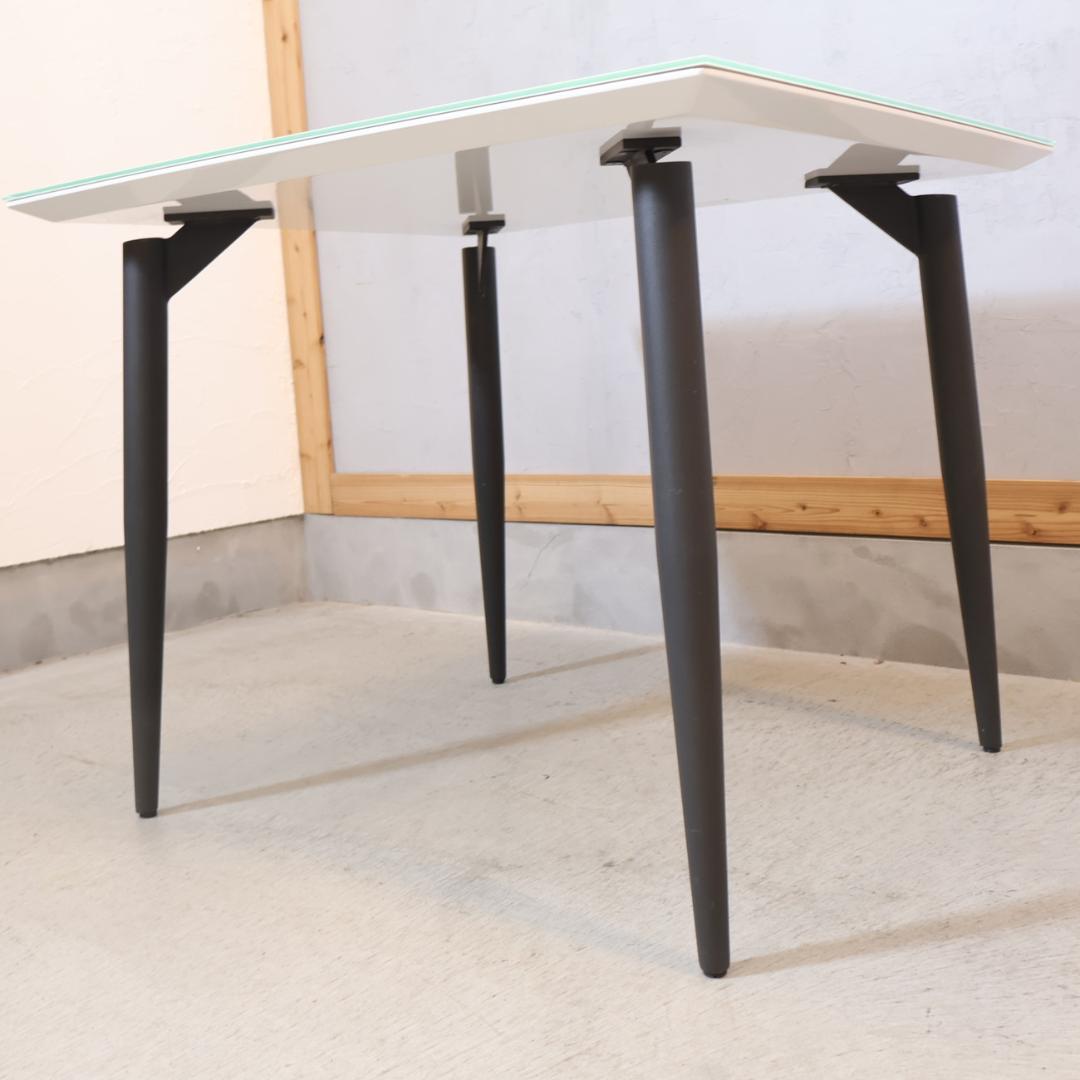 IDC OTSUKA 大塚家具 パシオン ガラストップ ダイニングテーブル