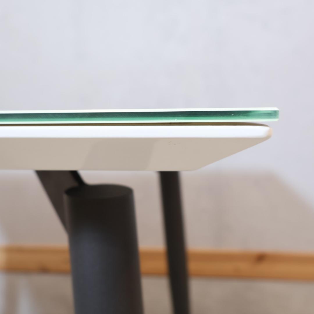 IDC OTSUKA 大塚家具 パシオン ガラストップ ダイニングテーブル