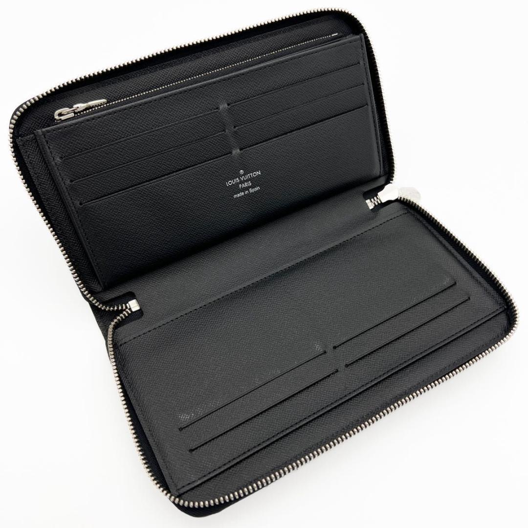 【美品・IC搭載】ヴィトン タイガ ジッピーオーガナイザー NM 黒 長財布