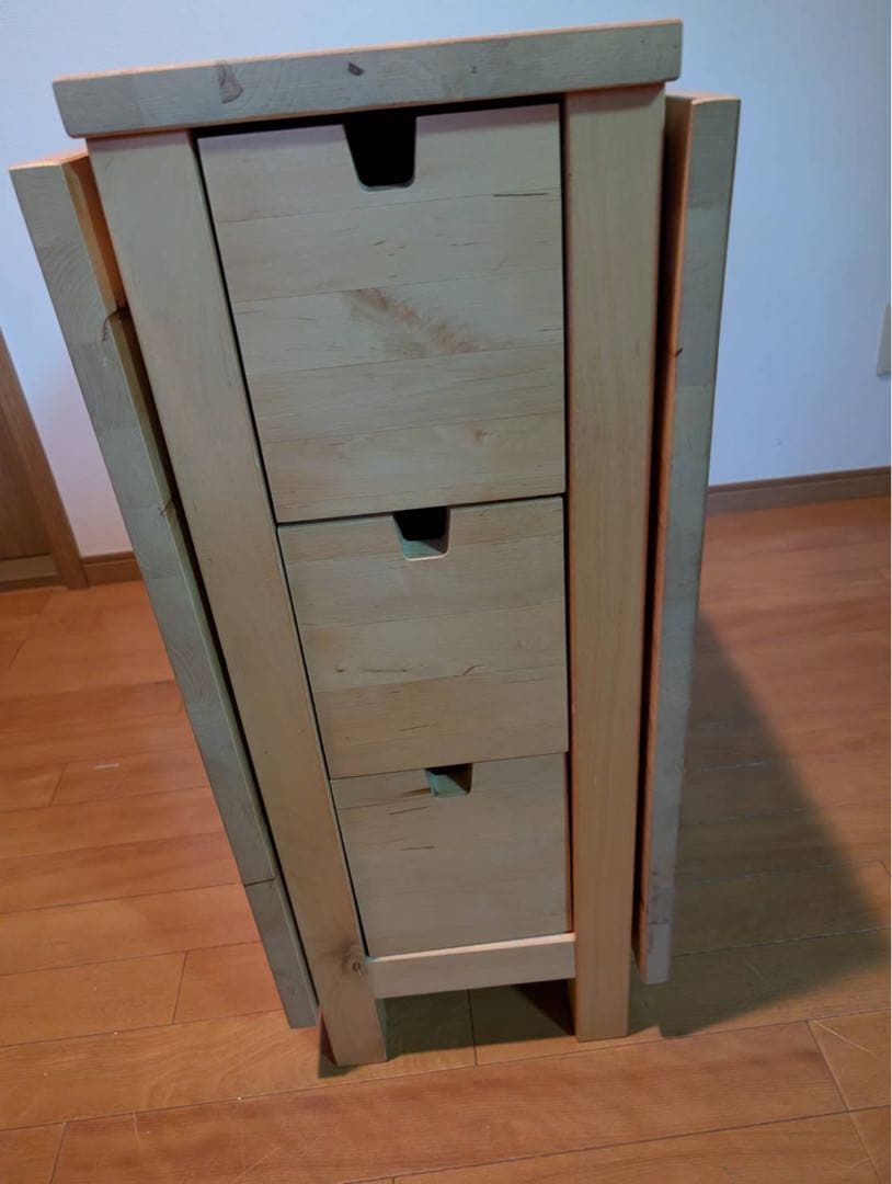 【送料込み】IKEAノールデン ゲートレッグテーブル 収納 折りたたみ