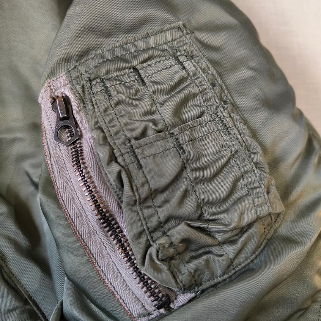 実物 80s Alpha アルファ MA-1 フライトジャケット グランドクルー