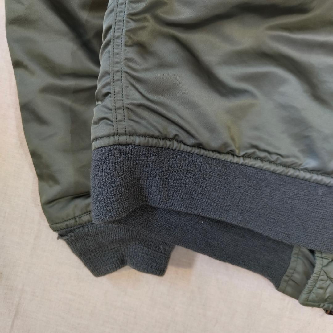 実物 80s Alpha アルファ MA-1 フライトジャケット グランドクルー