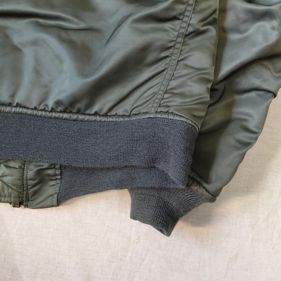 実物 80s Alpha アルファ MA-1 フライトジャケット グランドクルー