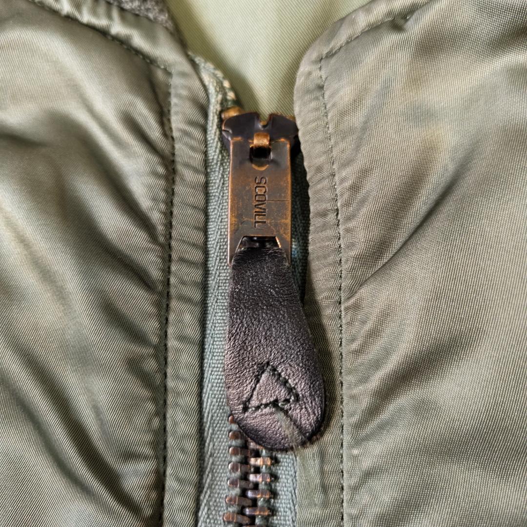 実物 80s Alpha アルファ MA-1 フライトジャケット グランドクルー