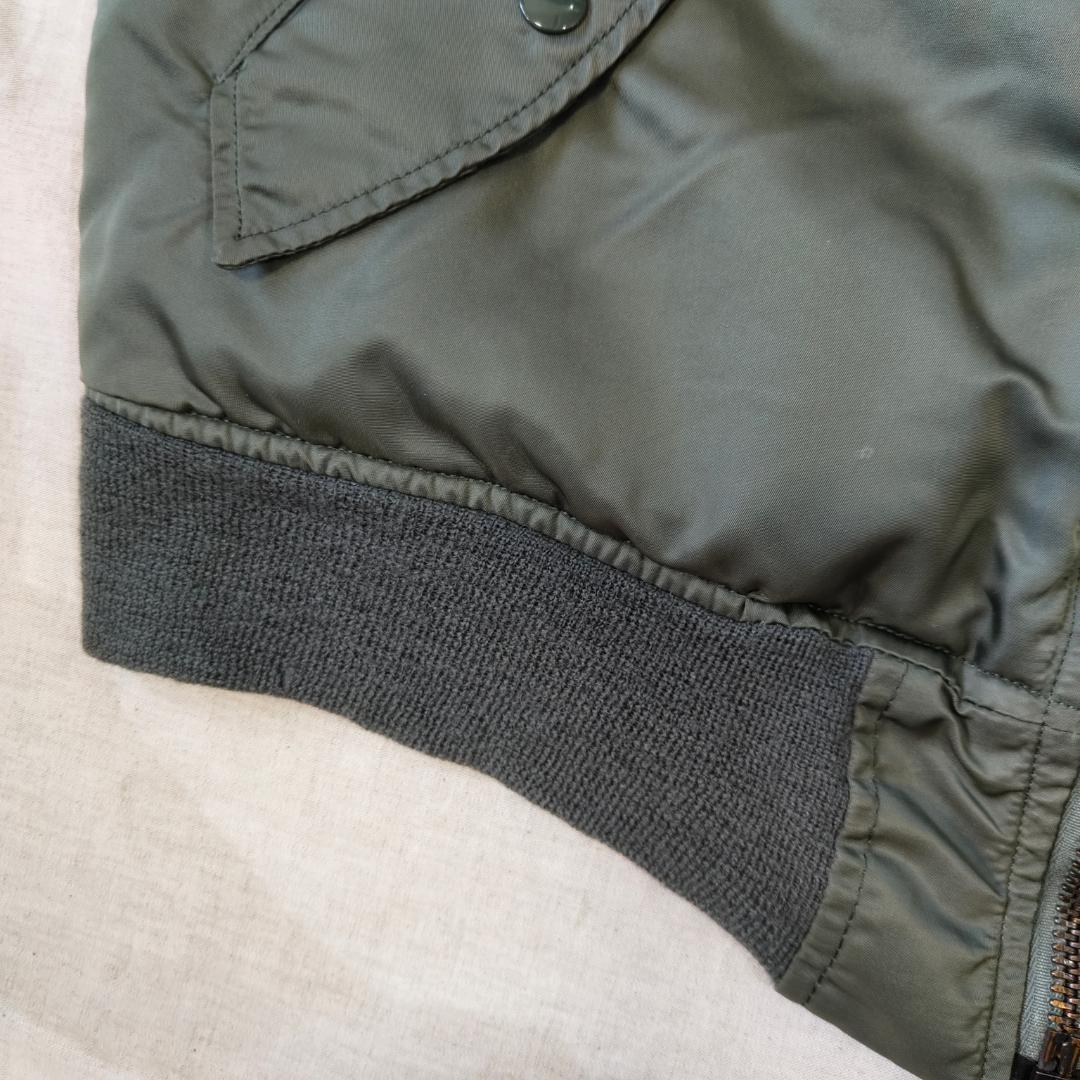 実物 80s Alpha アルファ MA-1 フライトジャケット グランドクルー