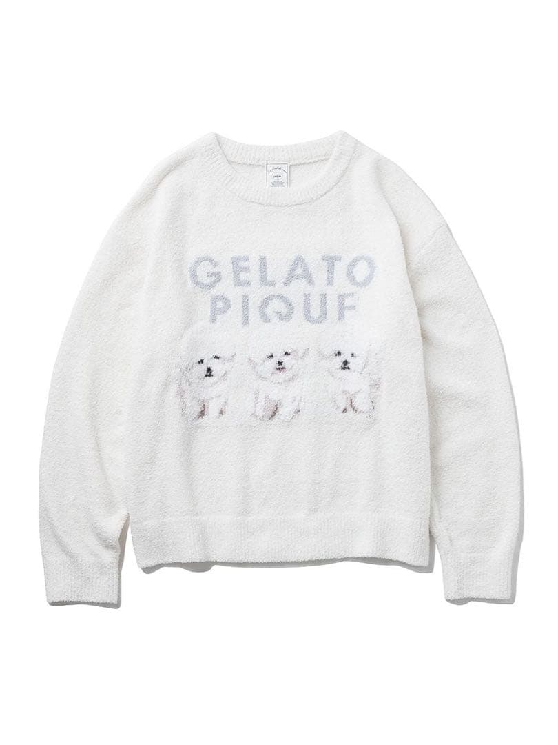 新品タグ付☆gelatopiqueモチーフジャガードプルオーバービションフリーゼ