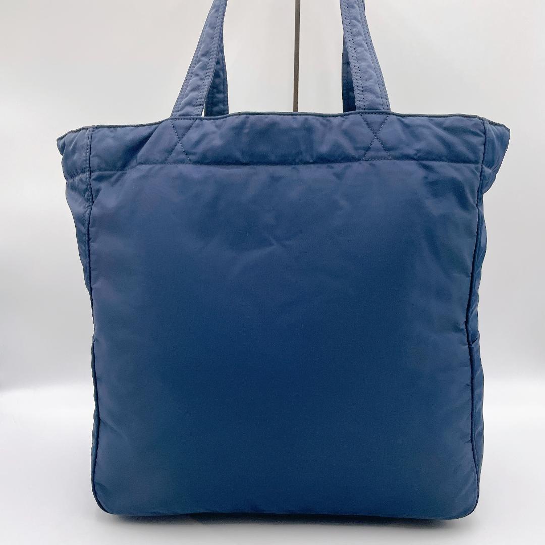 良品 PORTER クリーム ネイビー×ブルー トートバッグ f341