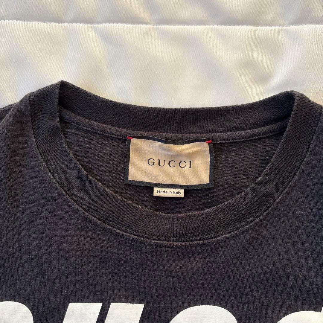 【SPEED評価王】GUCCI ブレードロゴ Tシャツ 黒 S BTS