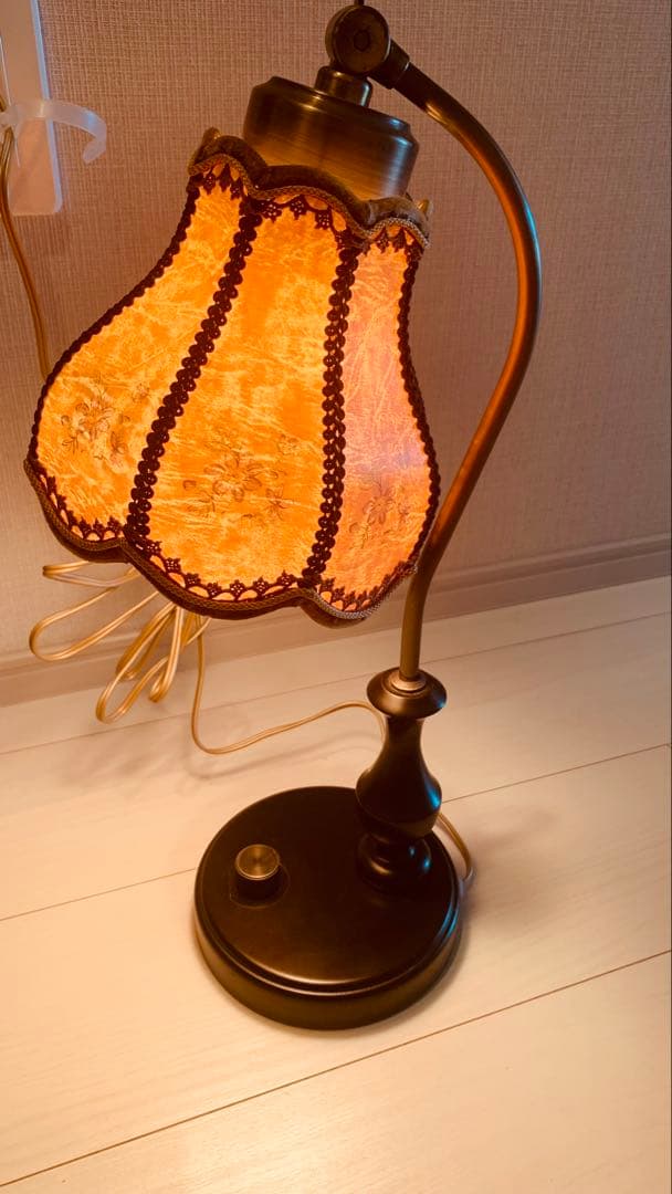 新日本照明 dimmer調光アンティークテーブルランプ　テーブルライト廃盤