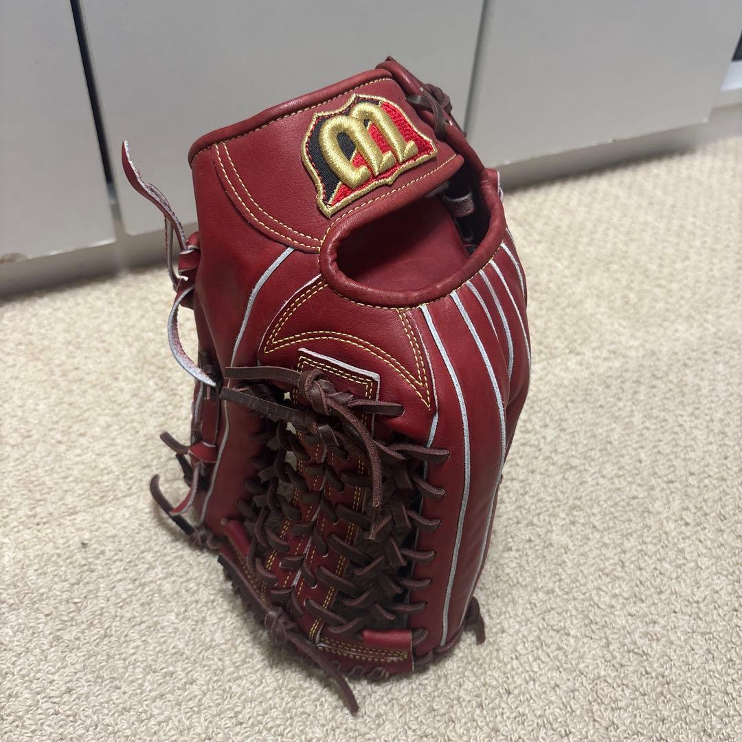 wilson レザーグローブ 赤