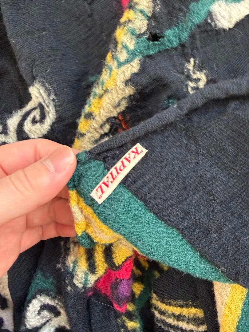 KAPITAL 縮絨ウールマフラー ストール　 スーベニア