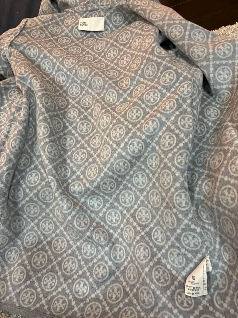 ＴＯＲＹＢＵＲＣＨトリーバーチモノグラムグレーウールコートＳフード