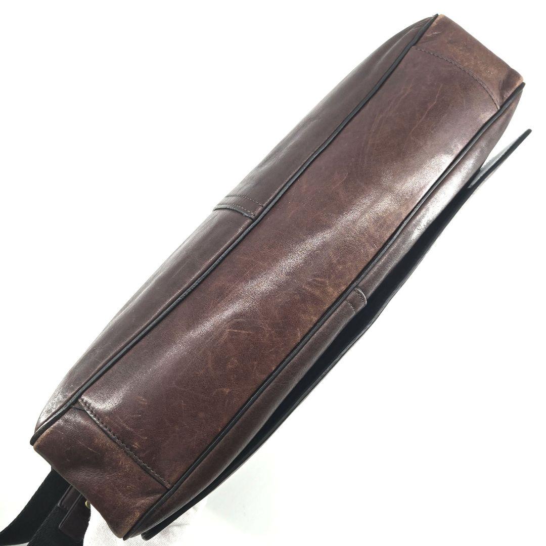 良品　COACH　ブリーカークーリエ　レザーメッセンジャーバッグ