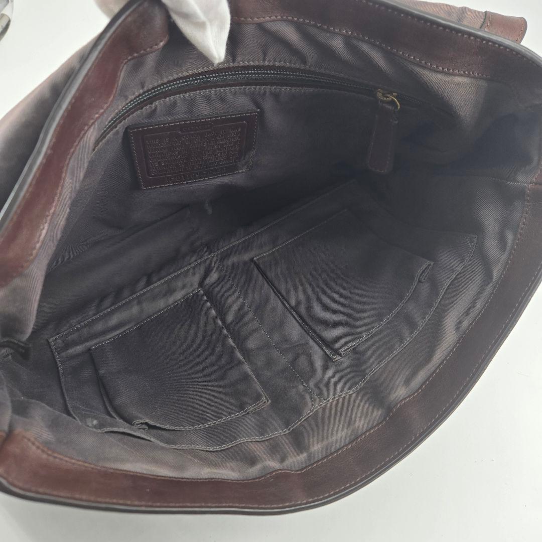 良品　COACH　ブリーカークーリエ　レザーメッセンジャーバッグ