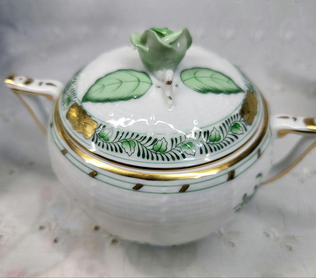 未使用近✨ヘレンド インドの華 ティーポット、シュガー、クリーマー