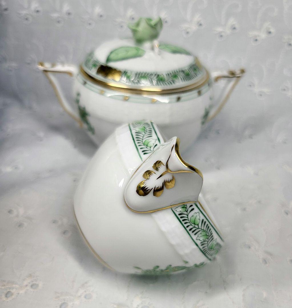 未使用近✨ヘレンド インドの華 ティーポット、シュガー、クリーマー