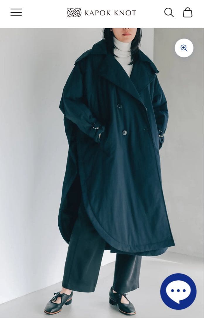 KAPOK KNOT ポンチョコート-Unisex