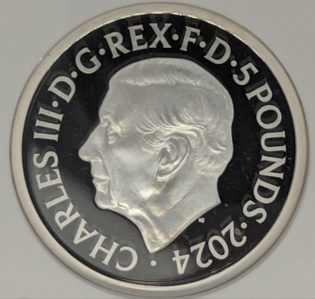 2024/ピストルッチの聖ジョージの竜退治 /2oz銀貨/ NGC PF69UC