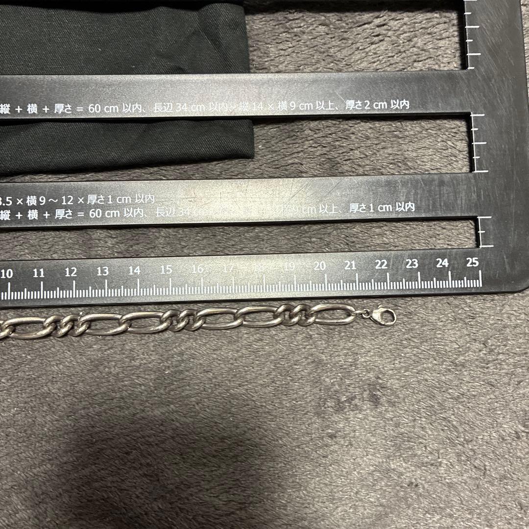 サンローラン　ブレスレット　チェーン　シルバー　銀色　0709