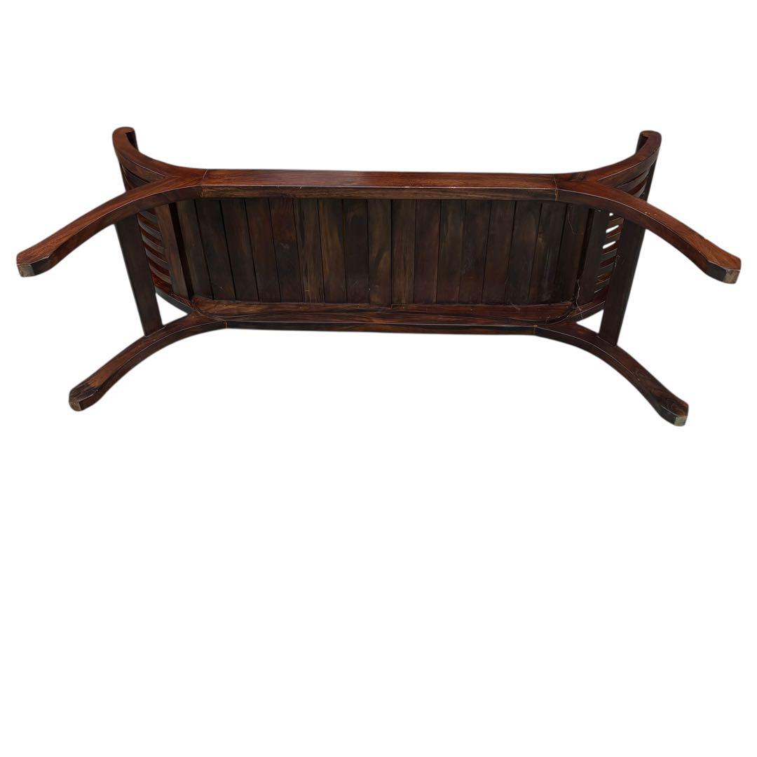 本革 木製レザー 革製 椅子 長椅子 天然木 チーク材 無垢材 カルティニベンチ