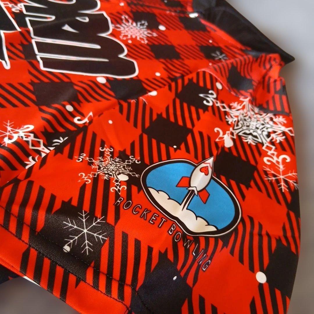 ✨新品✨ボウリングウェア　サイズ2XL　ストーム　レッド　チェック　大きめ