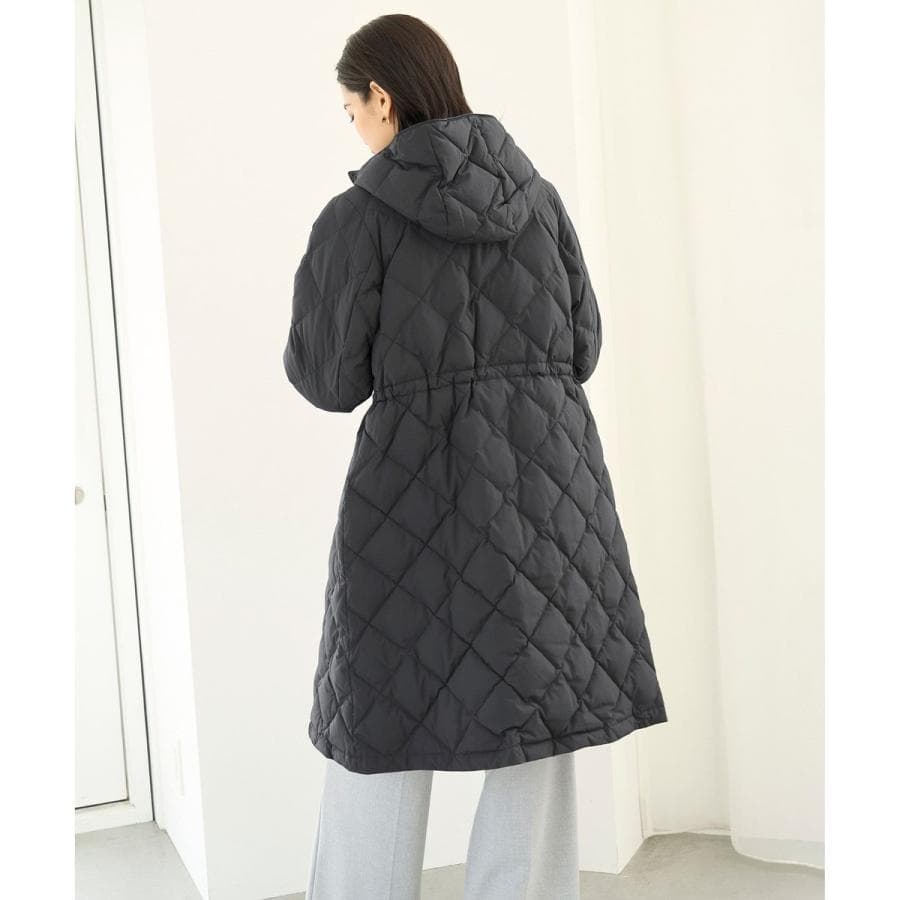 美品 VERYベストダウン大賞 TAION×UNFILO Aラインコート L紺