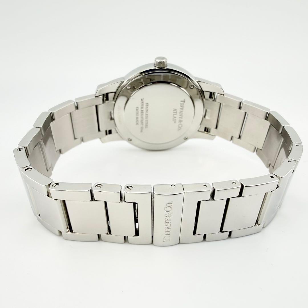 希少 極美品 ティファニー アトラス 2ハンド ティファニーブルー メンズ腕時計