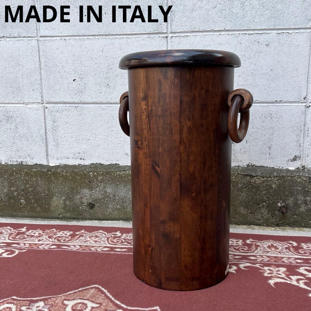 イタリア製◾️ Domain ドマン 木製無垢材 スツール 蓋付き収納 木製家具