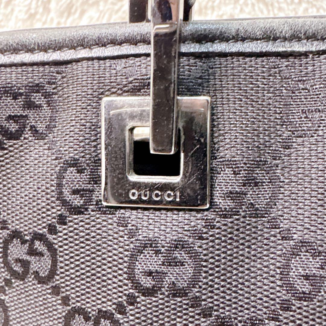 GUCCI グッチ トートバッグ ハンドバッグ 肩掛け GGキャンバス バケツ型