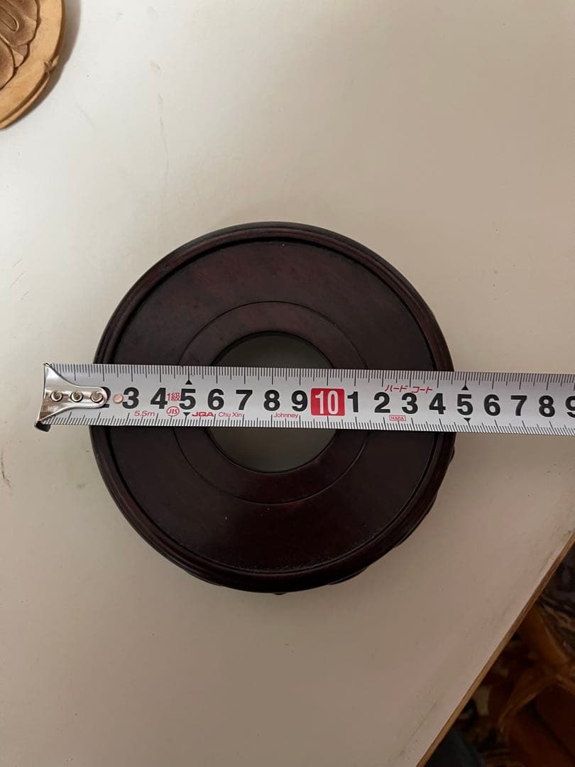 X*n様 【骨董品】香木　木製仏像 約34cm 花型台座サービス　現品限り