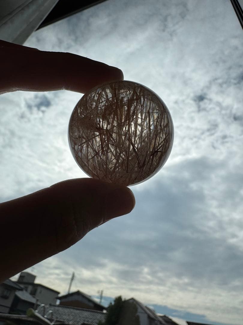 ホワイトルチル スフィア 丸玉